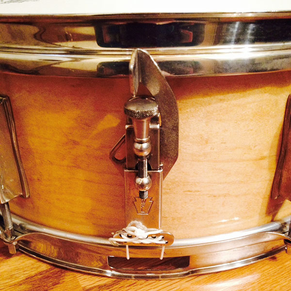 Vintage Late 1950's Ludwig Transition Badge Pioneer Snare