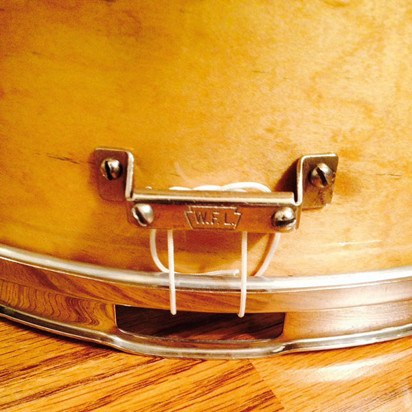 Vintage Late 1950's Ludwig Transition Badge Pioneer Snare