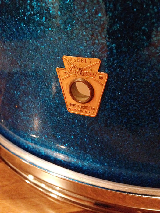 Vintage 1966 Ludwig Pioneer Snare in Blue Sparkle
