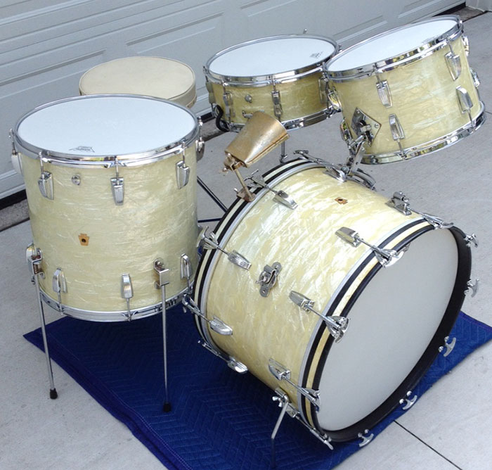 Vintage 1950's Ludwig WFL Buddy Rich Super Classic Kit in WMP