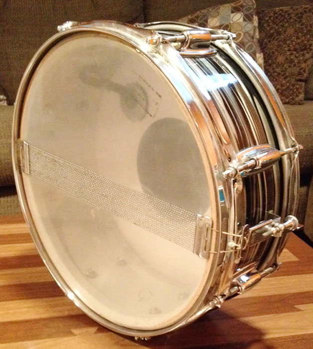 Vintage Late 1960s Ludwig Standard 5x14 Snare in Blue Strata