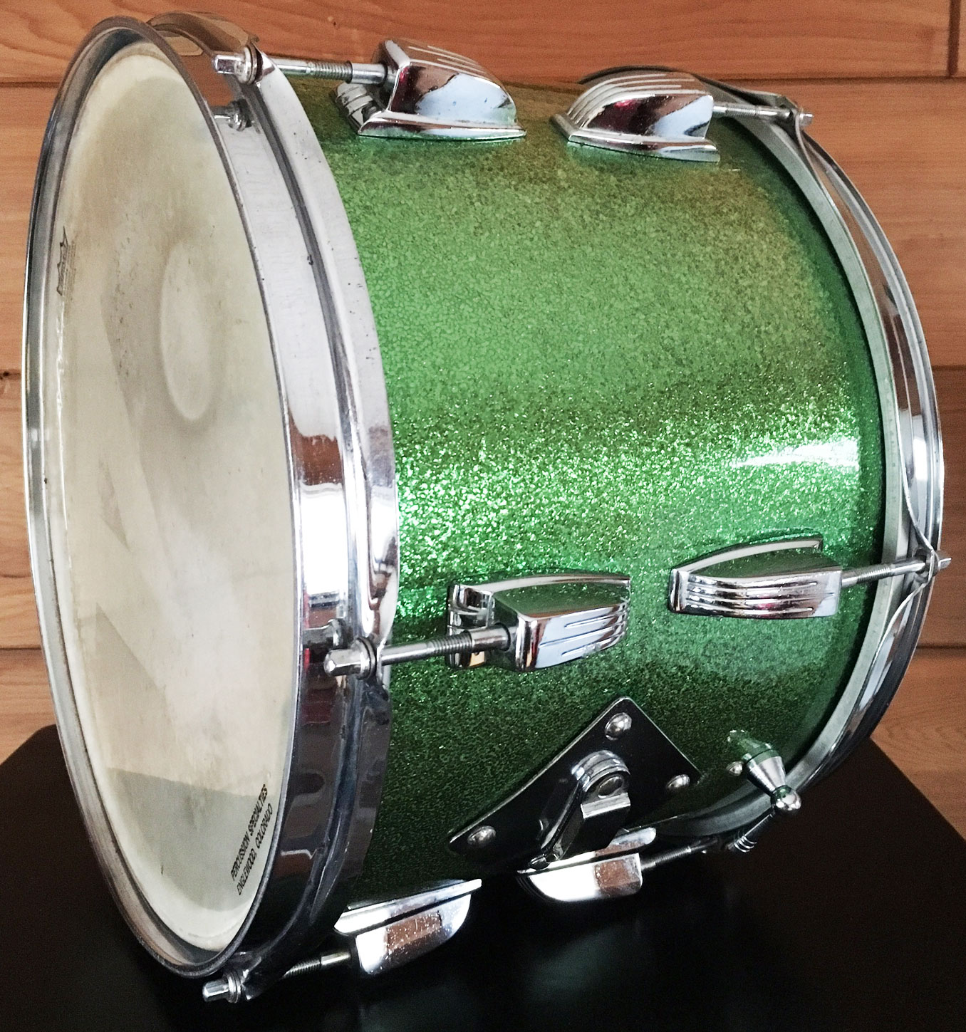Vintage 1964 Ludwig 13" Classic Tom in Faded Green Sparkle