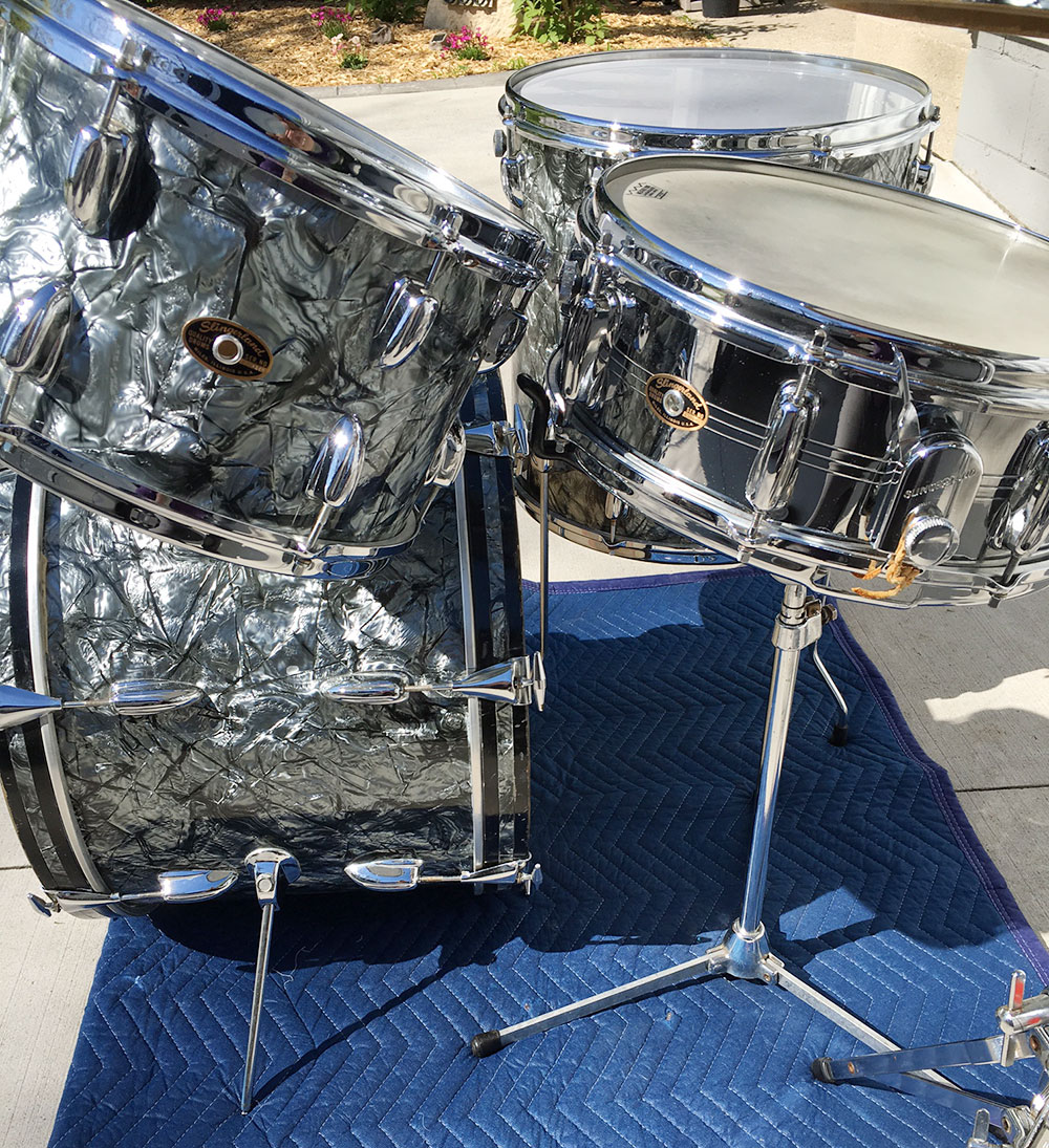 Vintage 1960s Slingerland 20/16/12 in BDP with COB Snare and Bongos