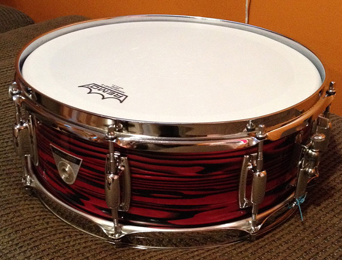 Vintage 1971 Ludwig Standard 5x14 Snare in Ruby Red Strata