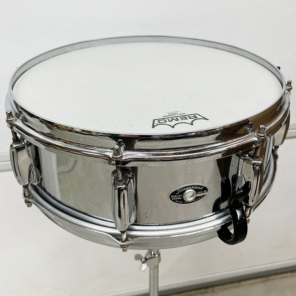 Vintage 1970s Slingerland Festival Model Chrome Snare Drum