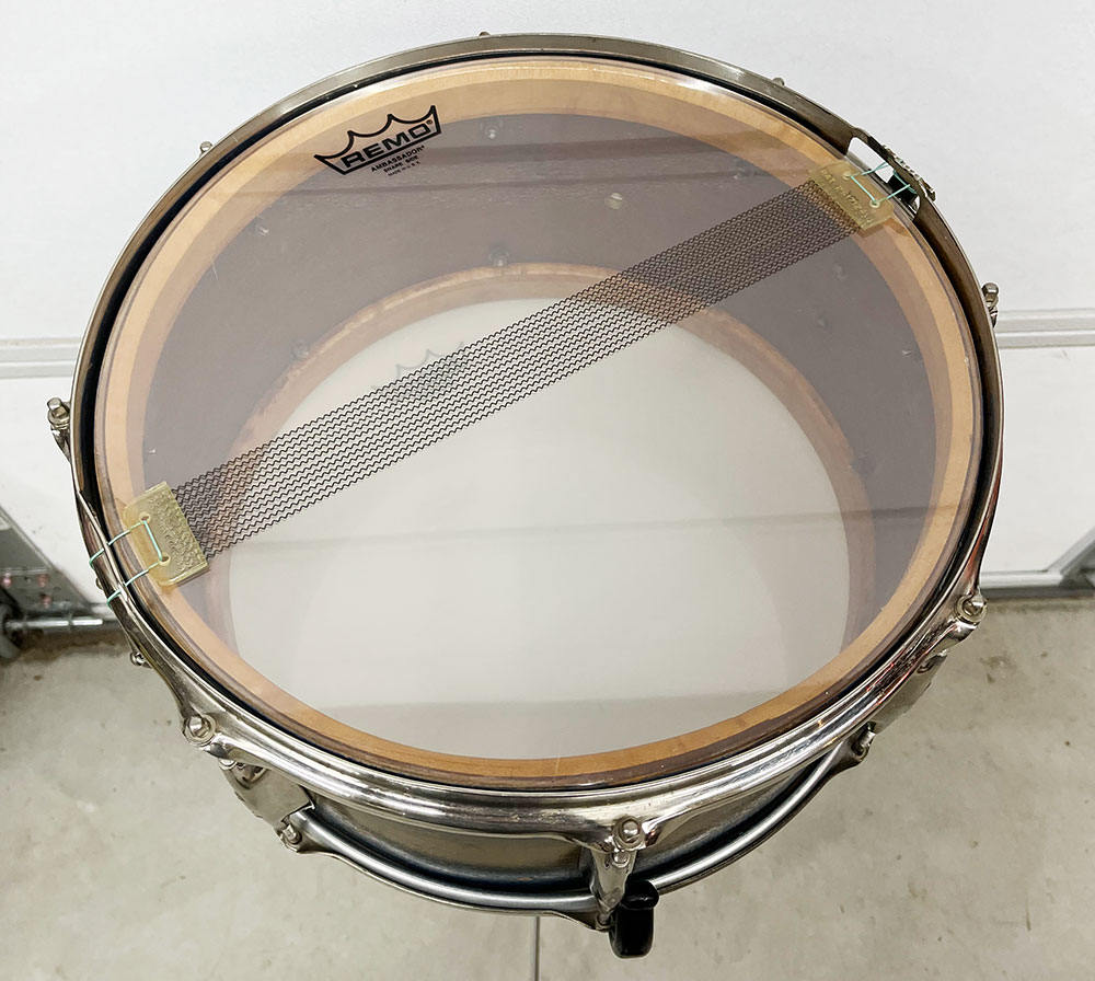 Vintage 1930s WFL 7×14 Professional Paramount Snare in Blue & Gold Duco Vintage 1930s WFL 7x14 Professional Paramount Snare in Blue & Gold Duco