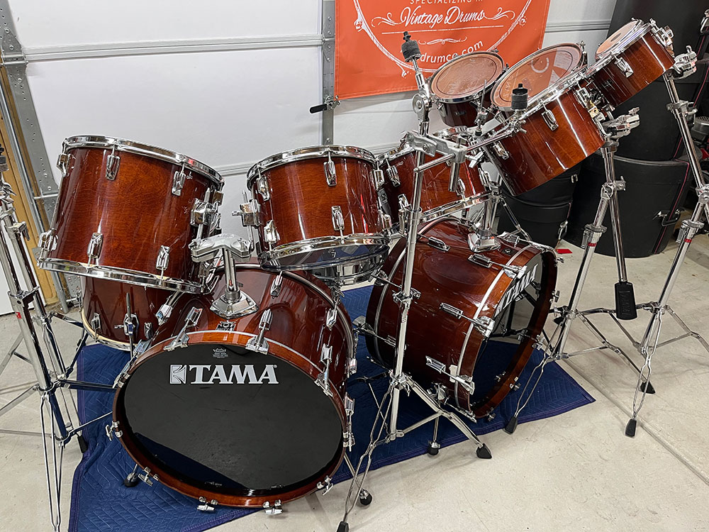Vintage 1983 Tama Superstar Drum Set in Super Mahogany Vintage 1983 Tama Superstar Drum Set in Super Mahogany