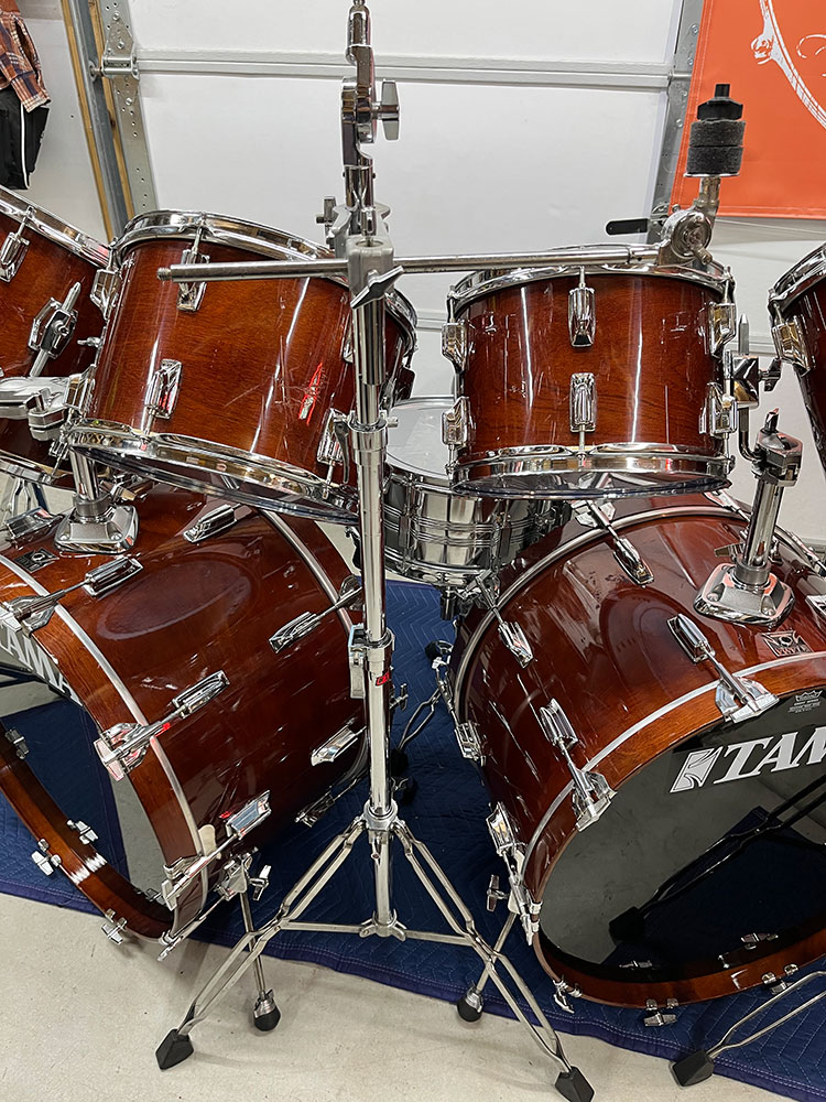 Vintage 1983 Tama Superstar Drum Set in Super Mahogany Vintage 1983 Tama Superstar Drum Set in Super Mahogany